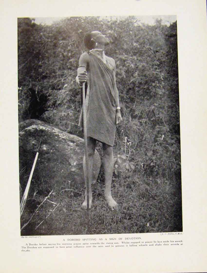 Old Vintage Print Veiling Sutom Lamu Uganda Baziba Basukuma Fine Art 1931 20th