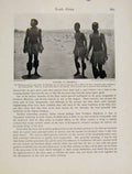 Original Old Antique Print Dancers Rhodesia Zimbabwe Matabele Tribe