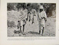 Original Old Antique Print Abyssinian Dress White Long Shirt Fine Art