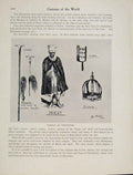 Original Old Vintage Print Isignia Priesthood Diagram Fine Art C1931 20th