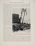 Old Antique Print Walpi Snake Priests Descending Kiva North Armerican Art