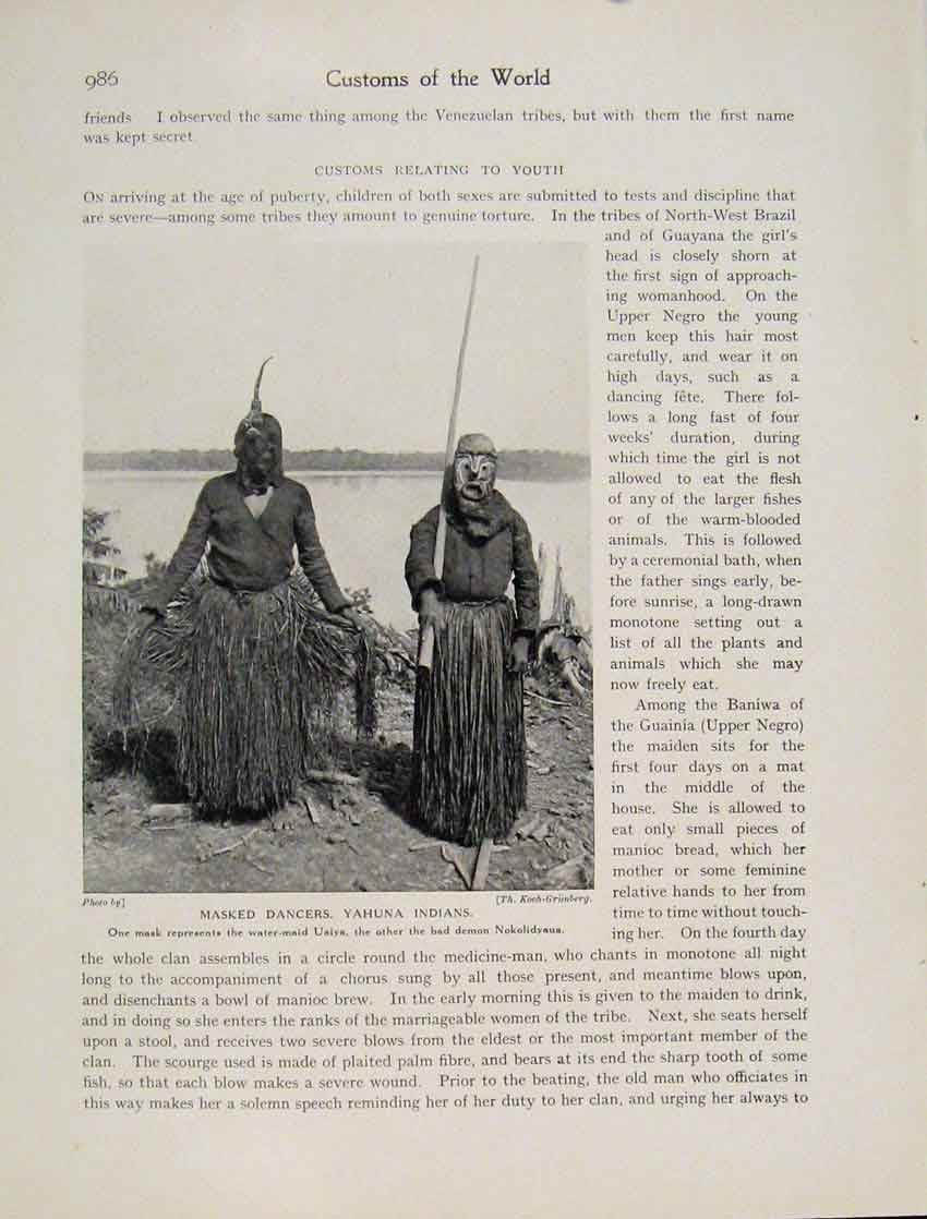 Original Old Vintage Print Treatment Disease Sakalava Tribe Fine C1931 20th