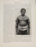 Original Old Antique Print Yabahana Indian Rio Apaporis East Columbia Man Photo