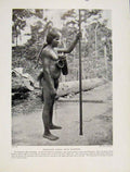 Original Old Antique Print Maksed Dance Kobeua Indians East Colombia