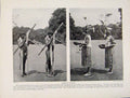 Original Old Antique Print Masked Dancers Jaua Indians Kohako Fine Art