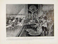 Original Old Antique Print Holland Belgium Peasant Costume North Dutch