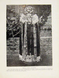 Original Old Antique Print Custom Bridal Attire Hanover Pagan Germany