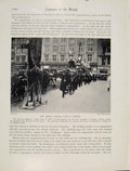 Original Old Antique Print Great Annuall Fair Leipziger Messen Fairs Art