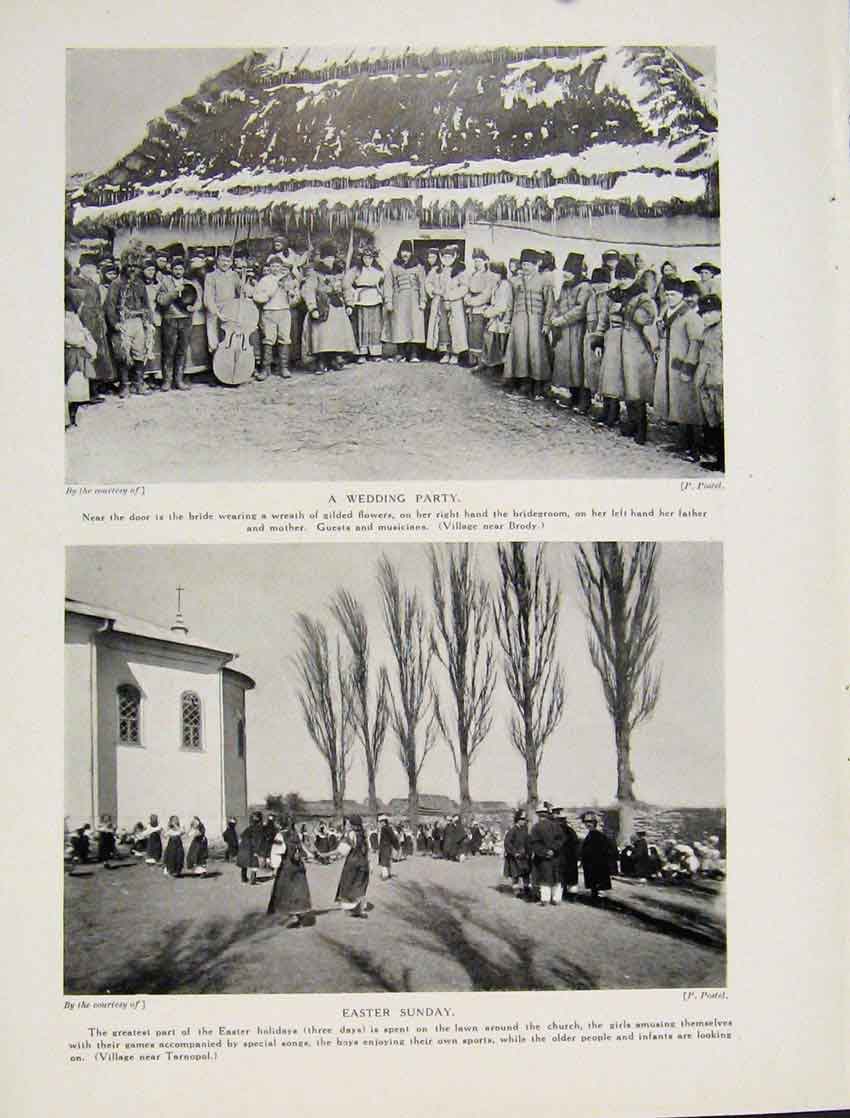 Original Old Antique Print Austria Hungary Costumes Veldes District Ladies