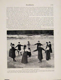 Original Old Vintage Print National Dance Dalicarlia Ice Snow C1931 20th