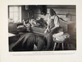 Original Old Vintage Print Weeping Runo Mother Bride Fine Art C1931 20th