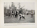 Original Old Vintage Print 1931 Fine Art Cemetery Lavajarvi Gravestones 20th