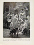 Old Antique Print Carrying Iknon Russian Priesthodd Elaborate Ceremonial