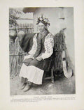 Original Old Antique Print Dress Muhammadan Lady Balkan Peninsula Fine Art