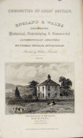 Original Old Antique Print Dugdale C1845 Sir Peel Birth Place Lancashire 19th