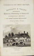 Original Old Antique Print Ref.144 Dugdale C1845 Sir Peel Birth Place Lancashire