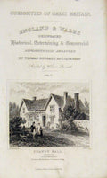 Original Old Antique Print Dugdale C1845 Shandy Hall Yorkshire 19th