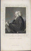 Original Old Antique Print Dugdale C1845 Portrait Rev W Jones 19th