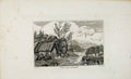 Original Old Antique Print Dugdale C1845 View Near Barking England Victorian