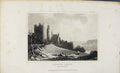 Original Old Antique Print Dugdale C1845 Penrice Castle Glamorgans Victorian