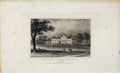 Original Old Antique Print Dugdale C1845 Royal Palce Kensington London Victorian