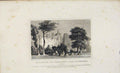 Original Old Antique Print Dugdale C1845 Remains Monastery St Edmunds Victorian