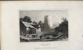 Original Old Antique Print Dugdale C1845 Tretwr Brecknockshire Scotland 19th