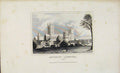 Original Old Antique Print Dugdale C1845 Canterbury Cathedral Kent Victorian