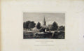 Original Old Antique Print Dugdale C1845 Strattford Upon Avon Warwick Victorian