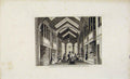 Original Old Antique Print Dugdale C1845 Burlington Arcade London 19th