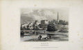 Original Old Antique Print Dugdale C1845 Ross Herefordshire England Victorian