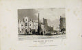 Original Old Antique Print Dugdale C1845 The Blind Asylum Southwark Victorian