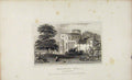 Original Old Antique Print Dugdale C1845 Brougham Hall Westmoreland Victorian
