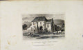 Original Old Antique Print Engraving St Martins Priory Dover Kent Dugdale C1845
