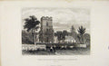 Original Old Antique Print Birth Place Bloomfield Honington C1845 Dugdale 19th