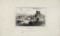 Original Old Antique Print C1845 Dugdale Maidstone Kent England Prin Victorian