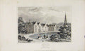 Original Old Antique Print Dugdale C1845 Birth Dryden Aldwinkle Northamptonshire