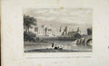 Original Old Antique Print Blenheim House Oxfordshire Dugdale C1845 Art 19th