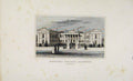 Original Old Antique Print Highbury College Islington Dugdale C1845 Victorian