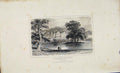 Original Old Antique Print Strathfieldsay Hampshire Dugdale C1845 19th