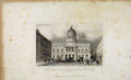 Original Old Antique Print C1845 Dugdale London Birmingham Railway Terminus 19th