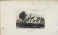 Original Old Antique Print Broxbourn Hertfordshire C1845 Dugdale 19th