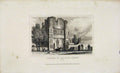 Original Old Antique Print Remaing Malling Abbey Kent Dugdale C1845 Victorian