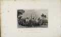Original Old Antique Print Kirkstall Abbey Near Leeds C1845 Dugdale England 19th