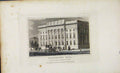 Original Old Antique Print C1845 Gsmiths Hall Cheapside London 19th