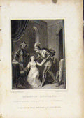 Original Old Antique Print From Waverly Novels By Walter Scott Quentin Durward