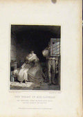 Original Old Antique Print From Waverly Novels By Walter Scott Heart Mid Lothian