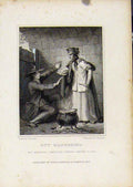 Antique Old Print From Waverly Novels By Walter Scott Guy Mannering Fine Art