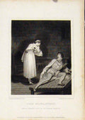 Original Old Antique Print Ref.157 Waverly Novels Walter Scott The Monastery