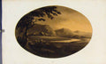 Original Old Antique Print Loch Tay Sepia Highlands Scotland C1808 19th Century